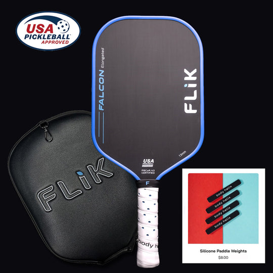 FLiK Falcon Elongated Premium Pickleball Paddle | body helix