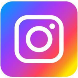 Instagram logo with a colorful gradient background