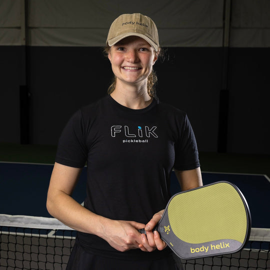Pickleball Paddle: X4 Kevlar USAP-Approved Power & Spin | body helix