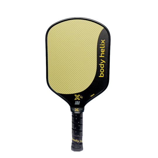 Pickleball Paddle X4 Kevlar Gold Kevlar 16mm Hybrid | body helix