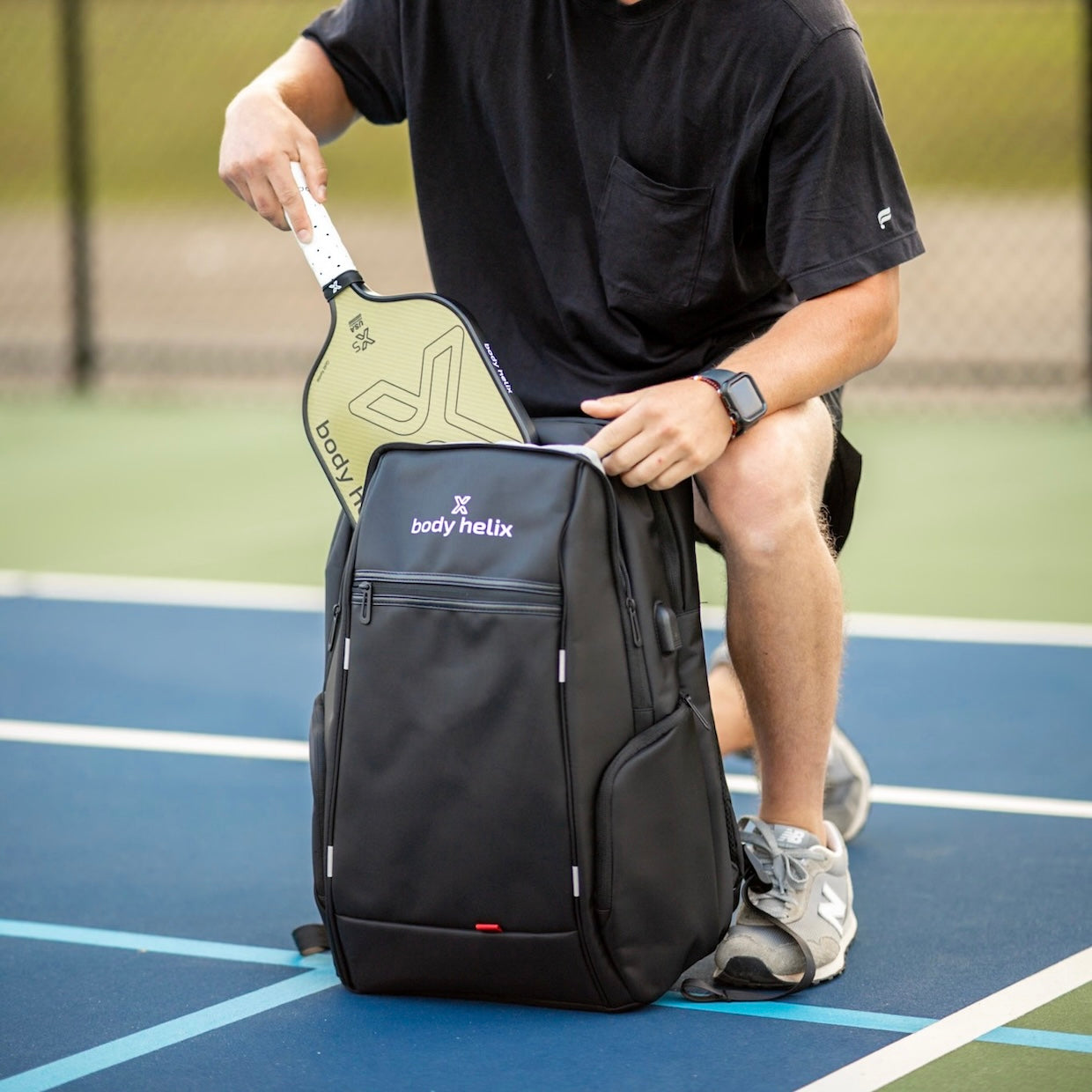 Pickleball Backpack For Up To Four Paddles, Balls, Shoes | Body